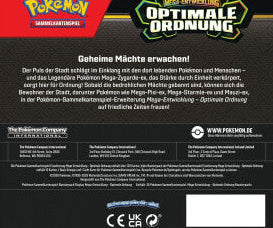 Pokémon Optimale Ordnung Booster Display DE (36 Packs)